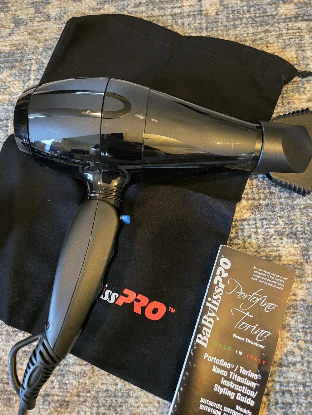 Babyliss Pro Nano Titanium Portofino blow dryer